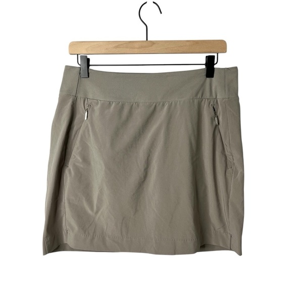 Athleta SoHo Skort Tan Gray Size 10 Athletic Golf Tennis Style 211382 - Picture 2 of 7